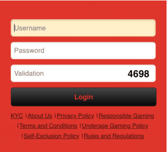 Registration at Gamex Bet casino